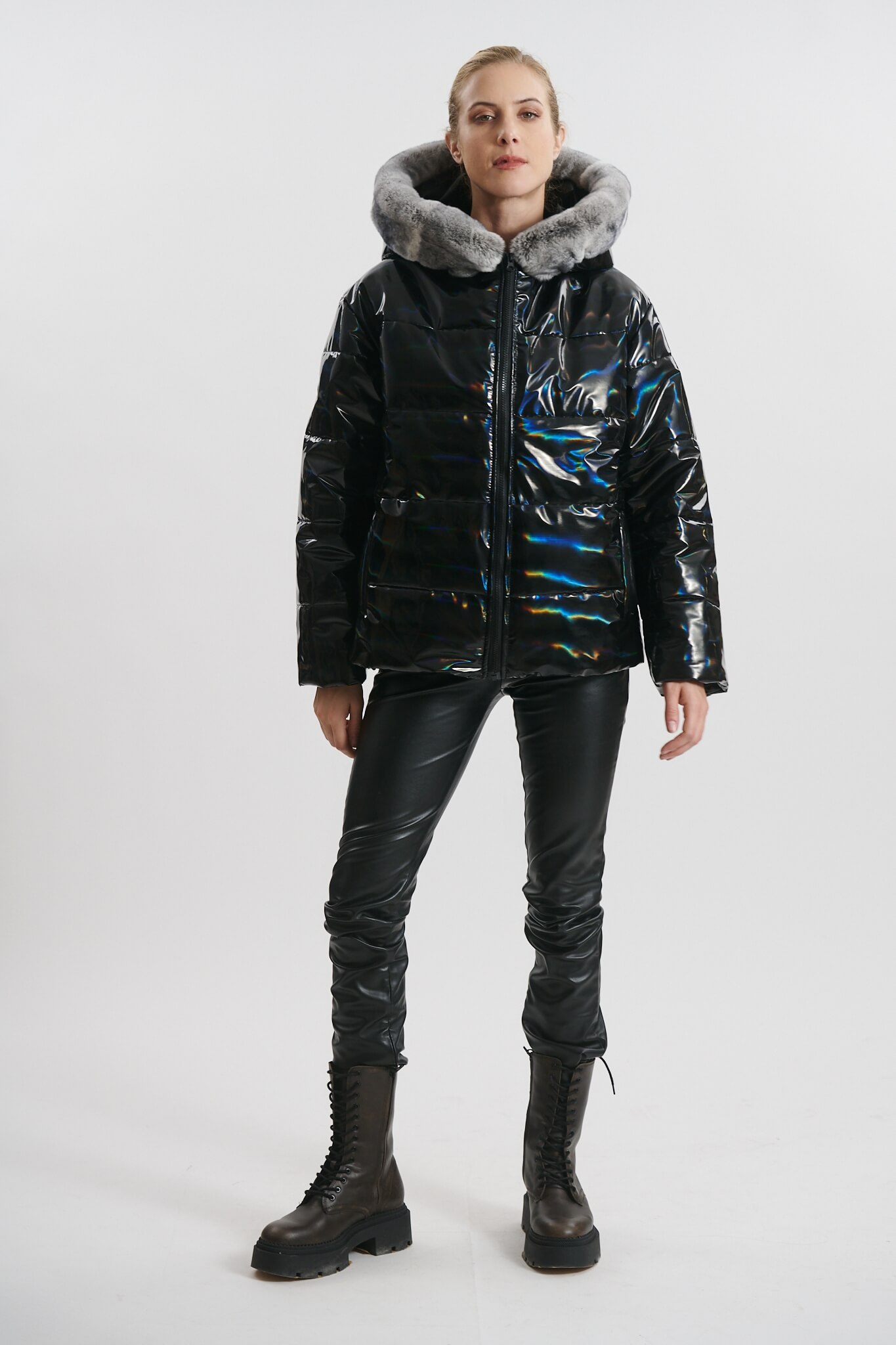 women's padded jacket with hood